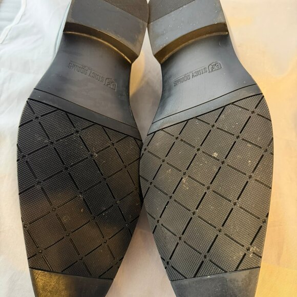 STACY ADAMS  PHOENIX Plain Toe Tassel Slip On, Black Faux Patent  Men Size 11 M - Picture 6 of 7